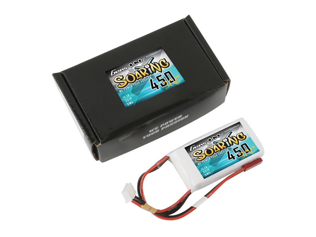 Li-Po 3S 11.1V 450mAh 30C Soaring with JST-SYP-5