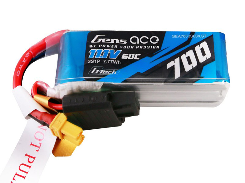 Li-Po G-Tech 3S 11.1V 700mAh 60C with XT30-4