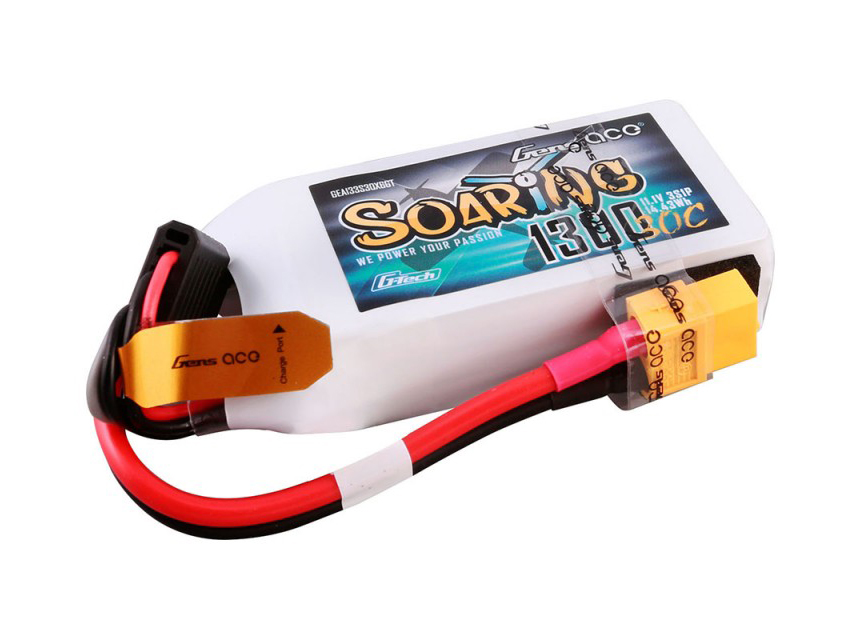 Li-Po G-Tech 3S 11.1V 1300mAh 30C Soaring with XT60-4