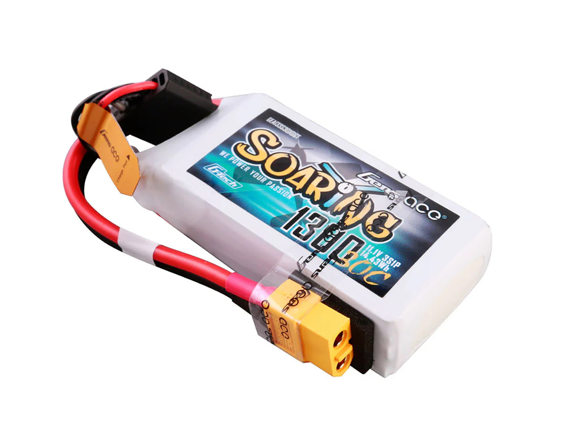 Li-Po G-Tech 3S 11.1V 1300mAh 60C Soaring with XT60-3