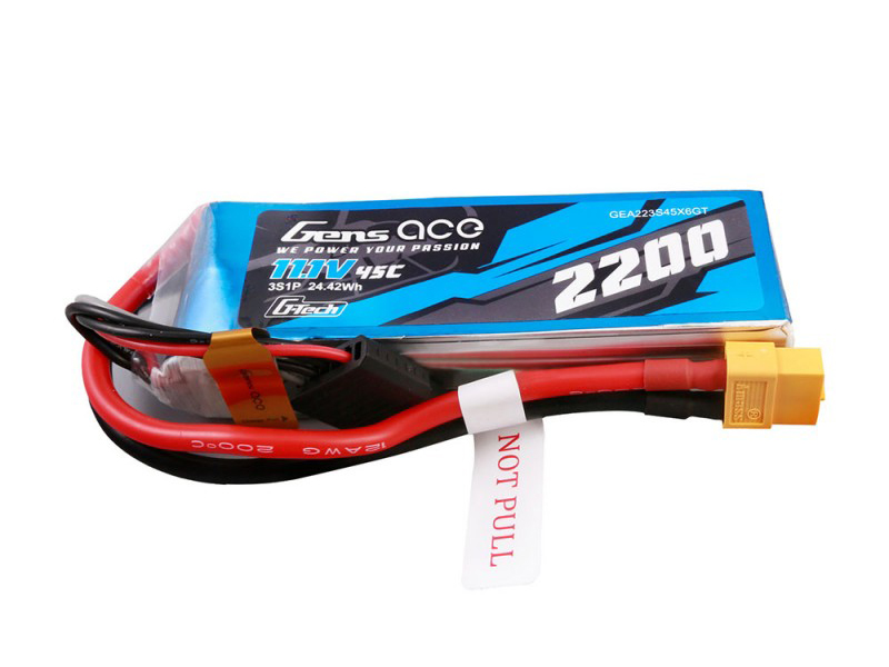 Li-Po G-Tech 3S 11.1V 2200mAh 45C with XT60-3