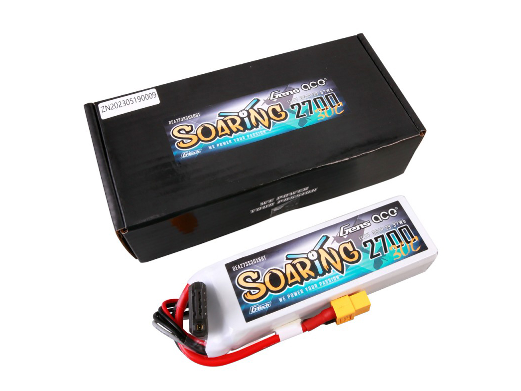 Li-Po G-Tech 3S 11.1V 2700mAh 30C Soaring with XT60-4