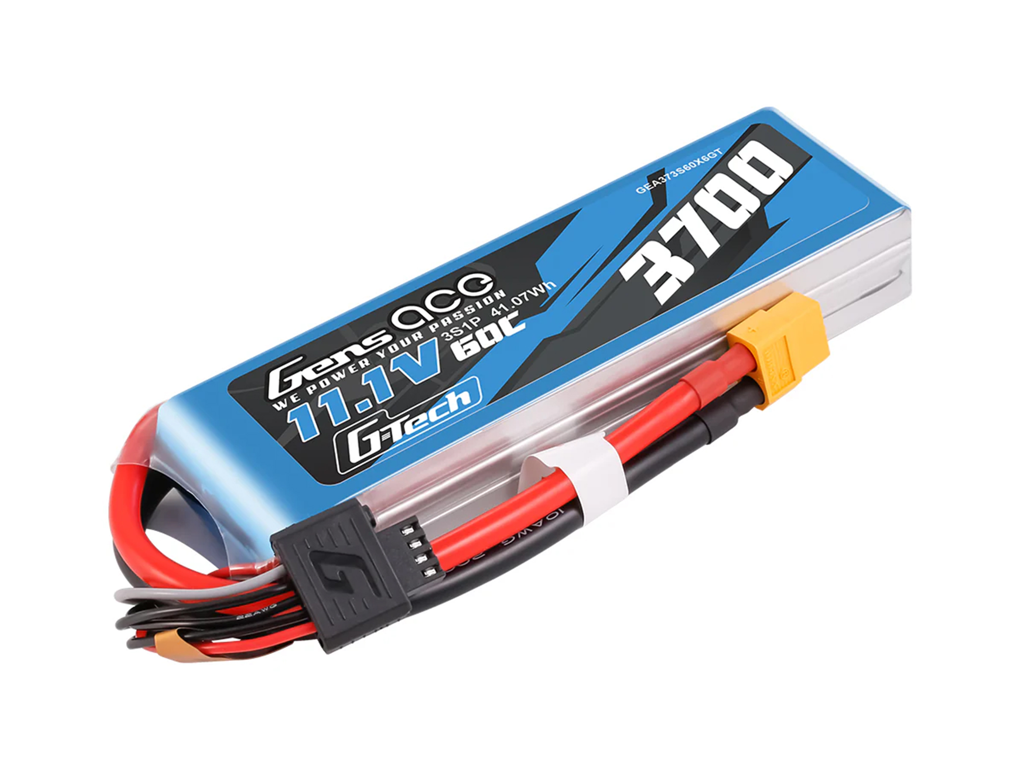 Li-Po G-Tech 3S 11.1V 3700mAh 60C with XT60