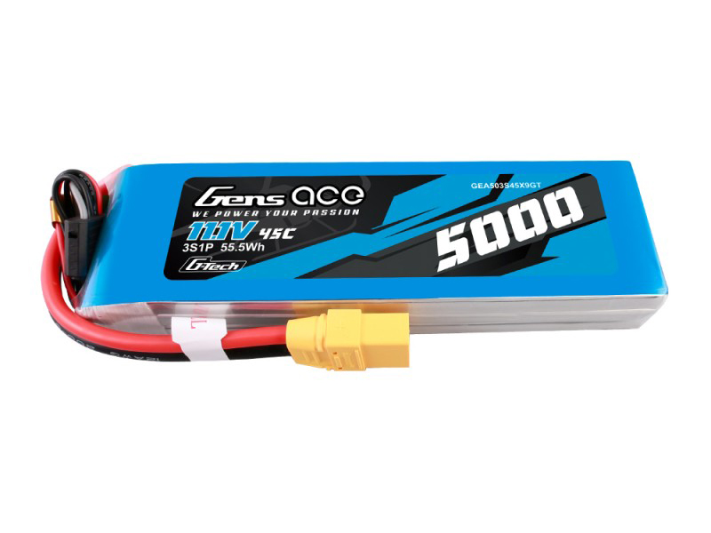 Li-Po G-Tech 3S 11.1V 5000mAh 45C with XT90-3