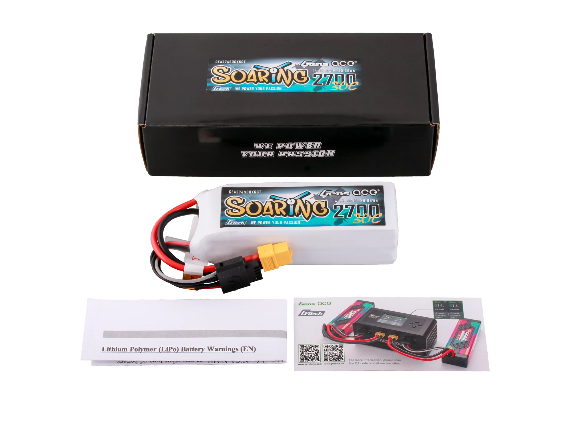 Li-Po G-Tech 4S 14.8V 2700mAh 30C with XT60-5