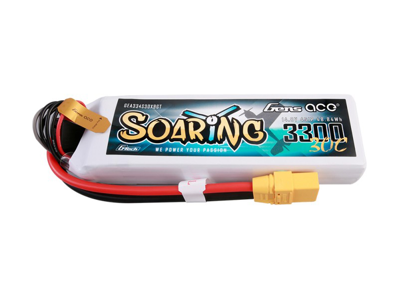Li-Po G-Tech 4S 14.8V 3300mAh 30C Soaring with XT90-3