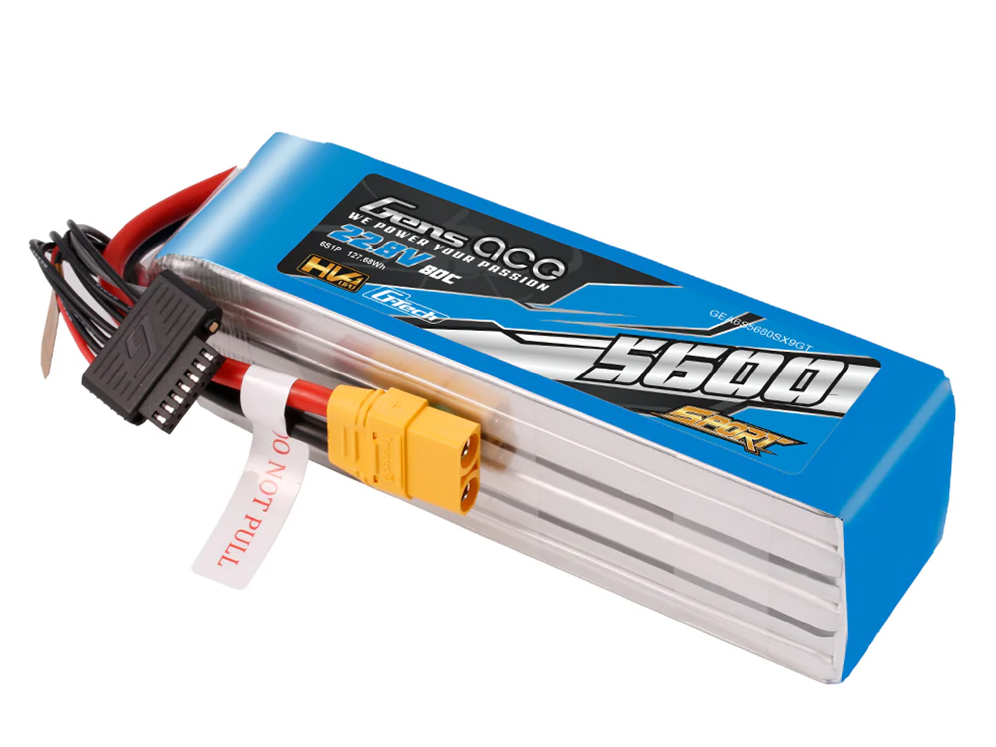 Li-Po G-Tech SPORT HV 6S 22.2V 5600mAh 80C with XT90-3