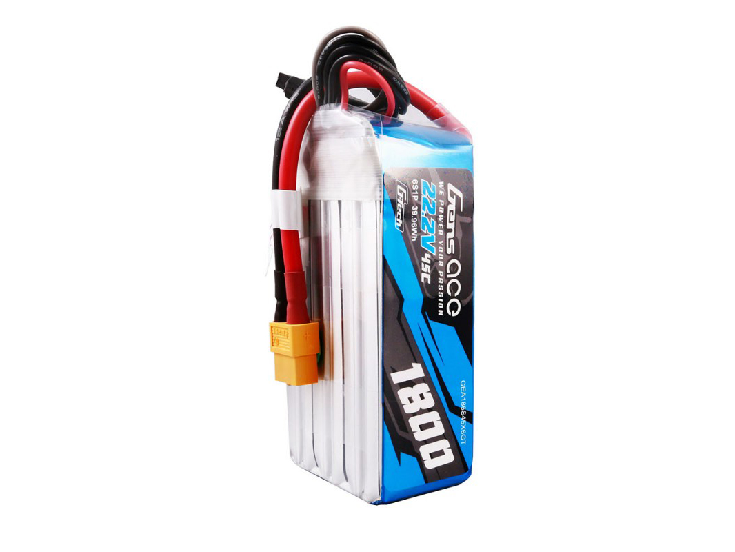 Li-Po G-Tech 6S 22.2V 1800mAh 45C with XT60-3