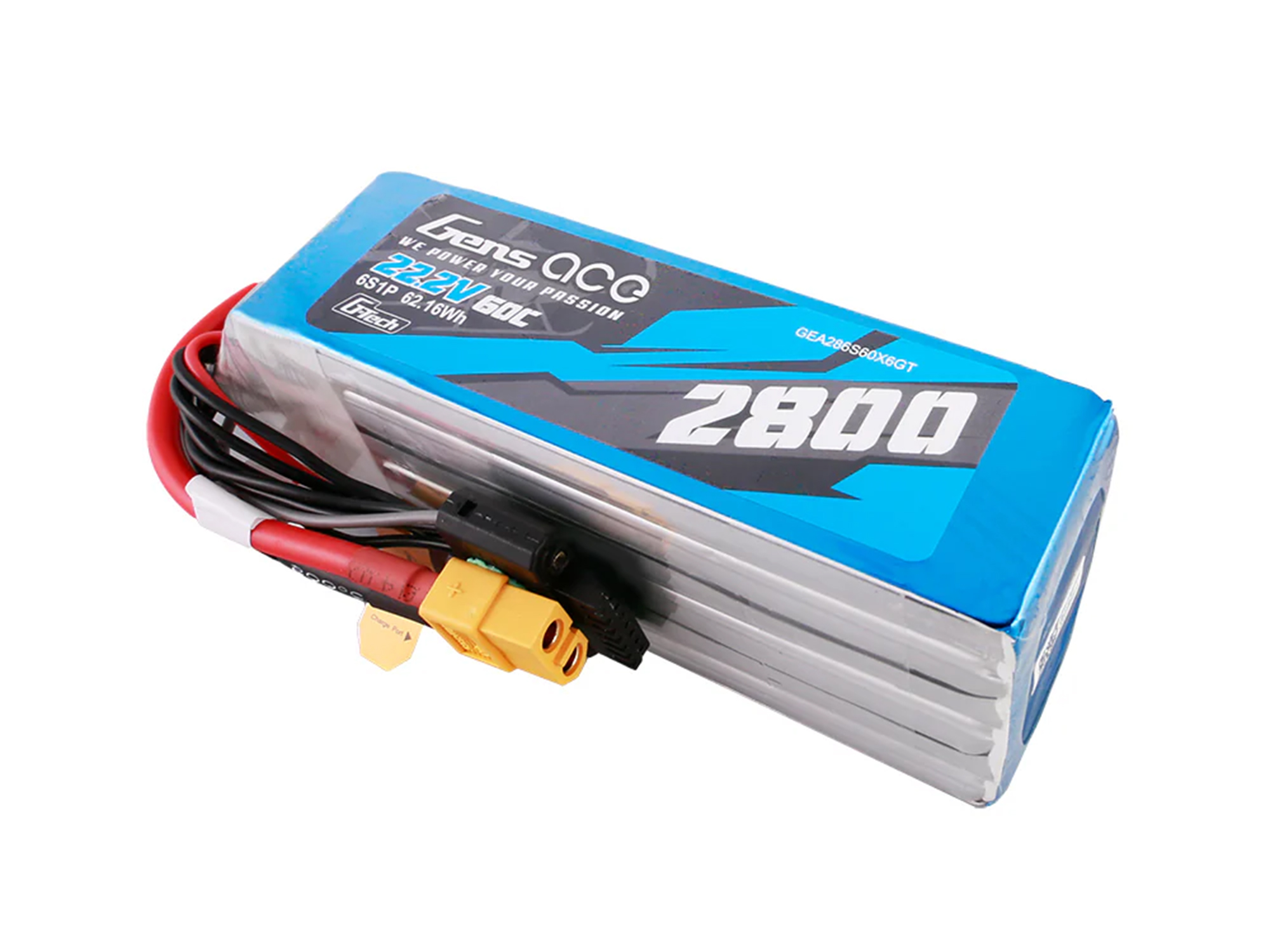 Li-Po G-Tech 6S 22.2V 2800mAh 60C with XT60-3