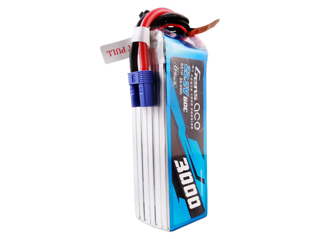 Li-Po G-Tech 6S 22.2V 3000mAh 60C with EC5-4