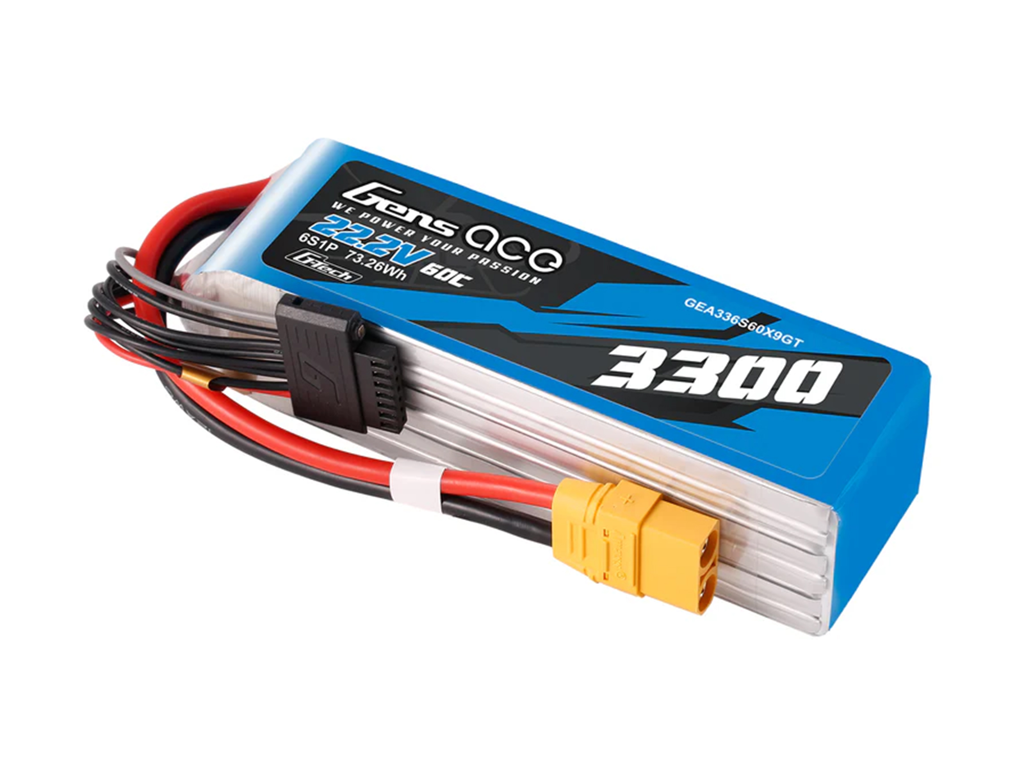 Li-Po G-Tech 6S 22.2V 3300mAh 60C with XT90
