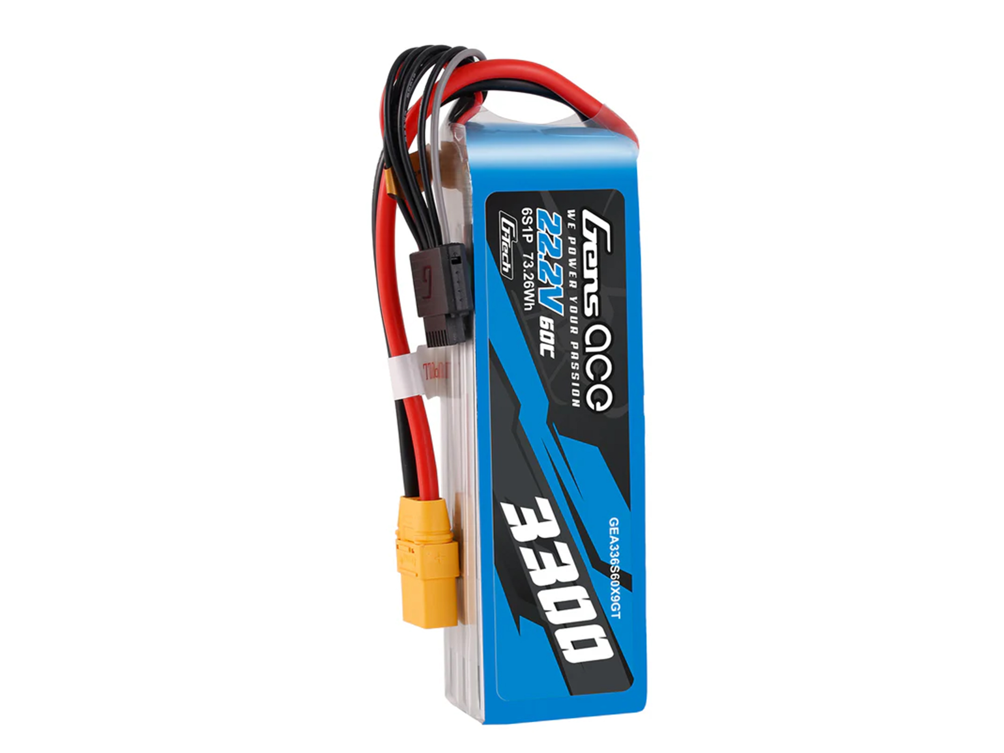 Li-Po G-Tech 6S 22.2V 3300mAh 60C with XT90-3