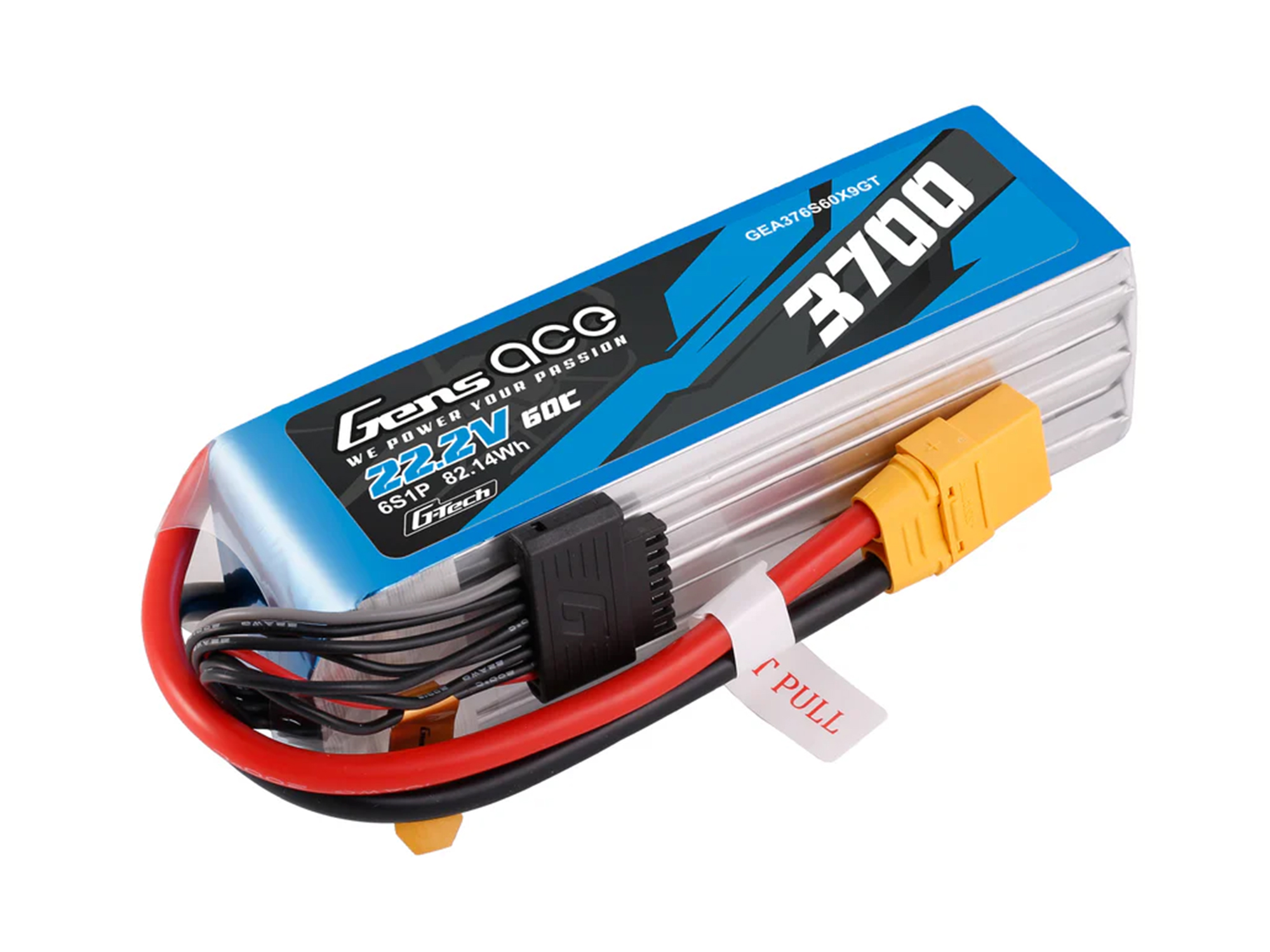 Li-Po G-Tech 6S 22.2V 3700mAh 60C with XT90