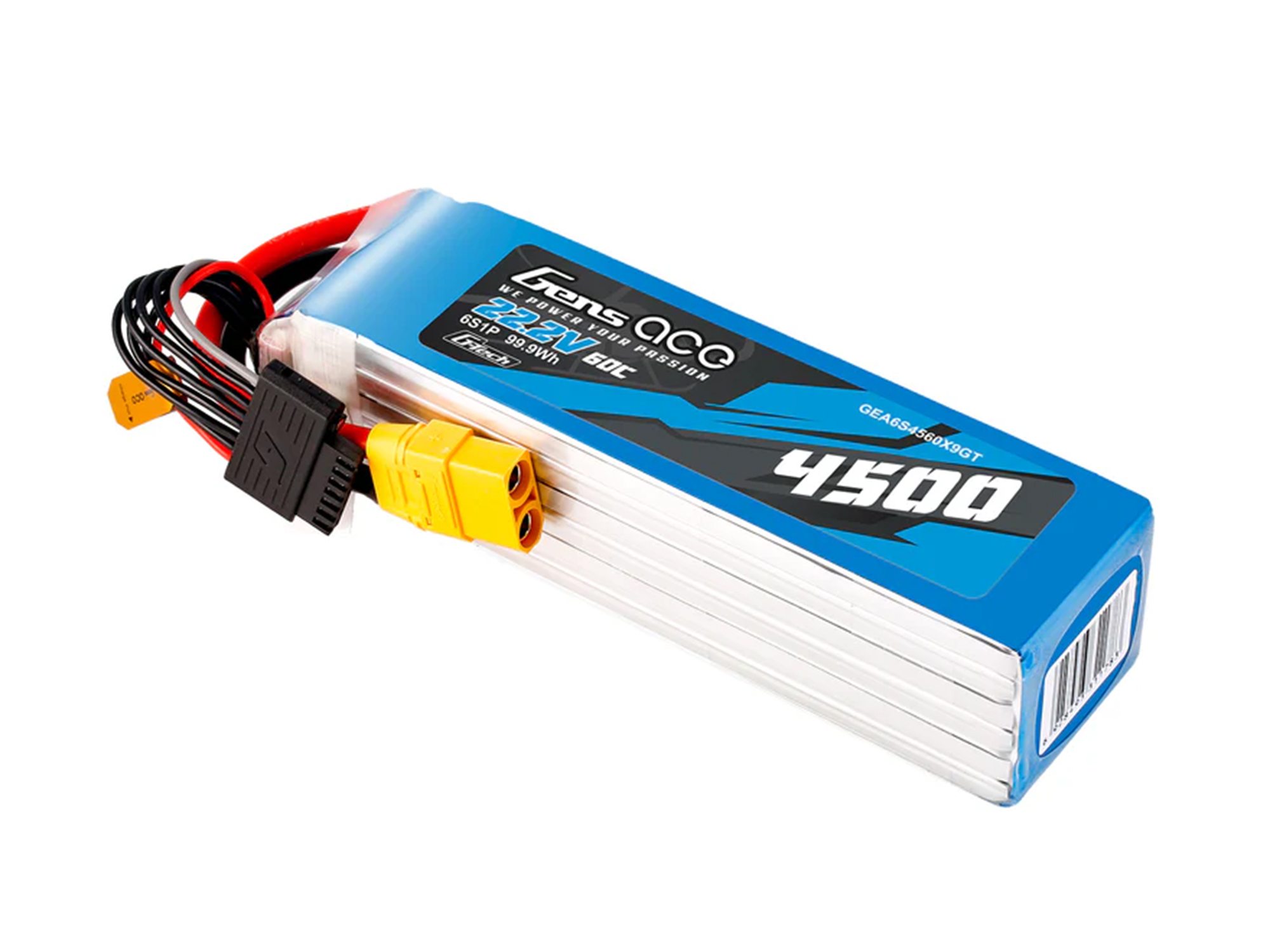 Li-Po G-Tech 6S 22.2V 4500mAh 60C with XT90