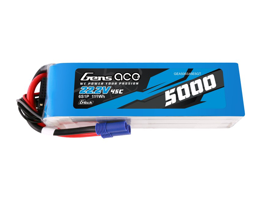 Li-Po G-Tech 6S 22.2V 5000mAh 45C with EC5-3