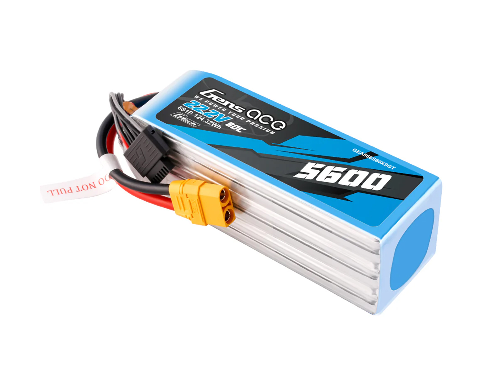 Li-Po G-Tech 6S 22.2V 5600mAh 80C with XT90-3