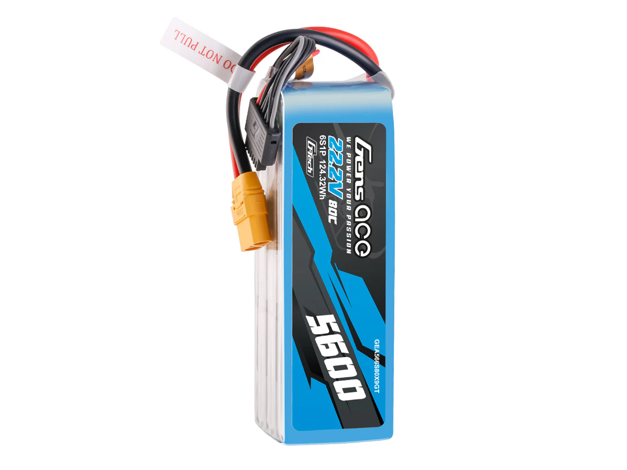 Li-Po G-Tech 6S 22.2V 5600mAh 80C with XT90-4