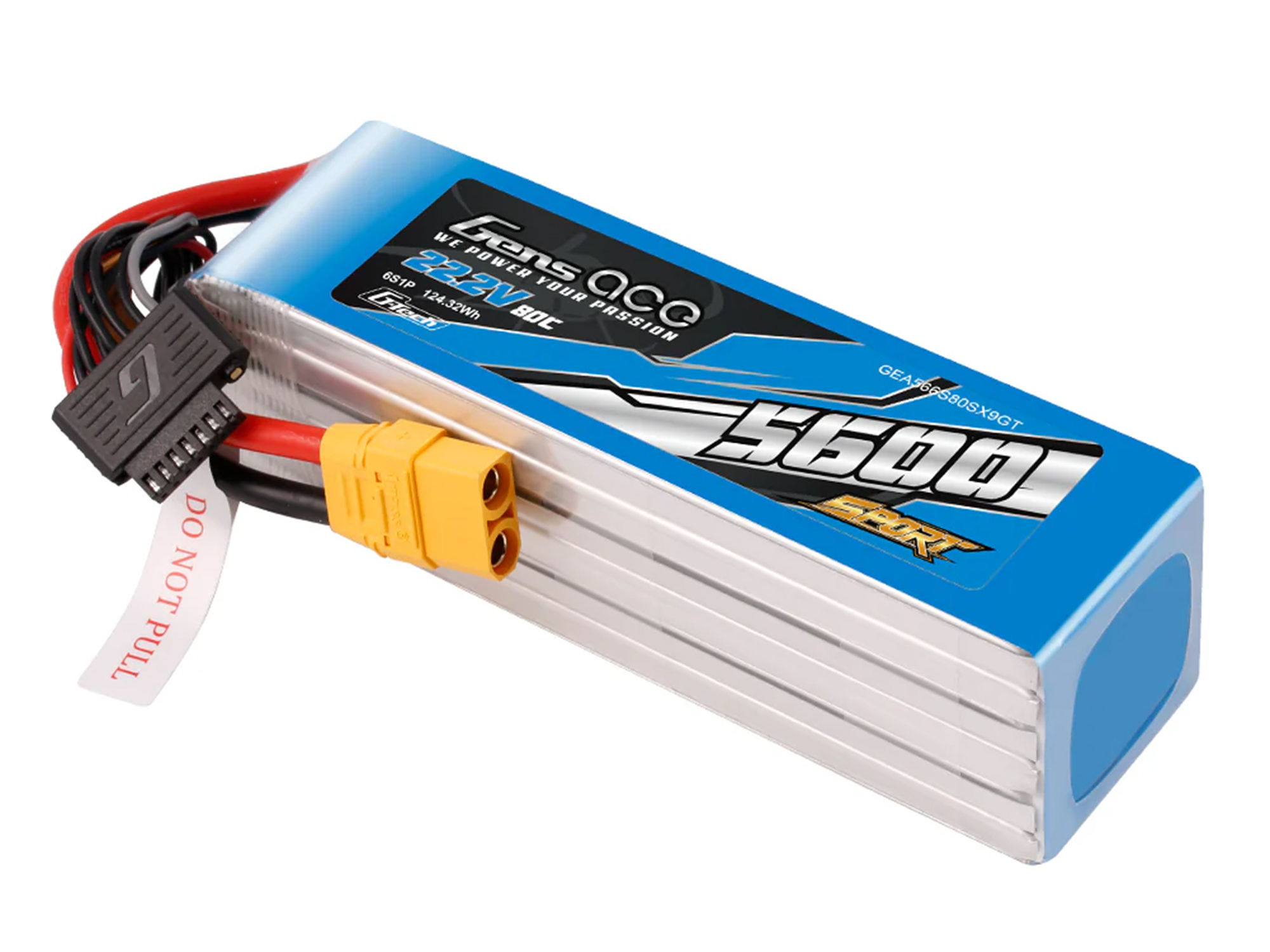 Li-Po G-Tech SPORT 6S 22.2V 5600mAh 80C with XT90-3