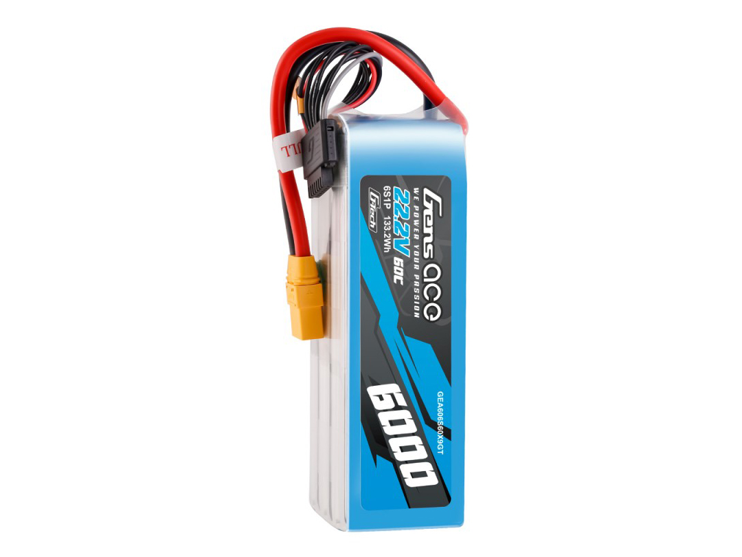 Li-Po G-Tech 6S 22.2V 6000mAh 60C with XT90-3