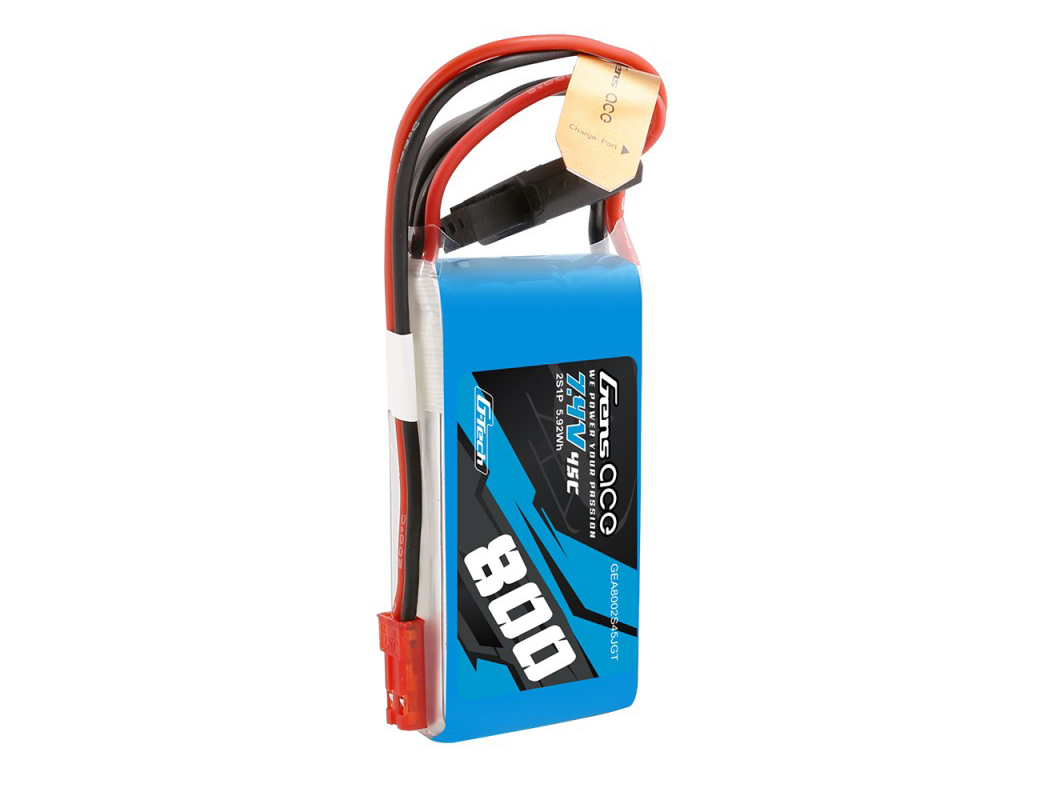 Li-Po G-Tech 2S 7.4V 800mAh 45C with BEC-4