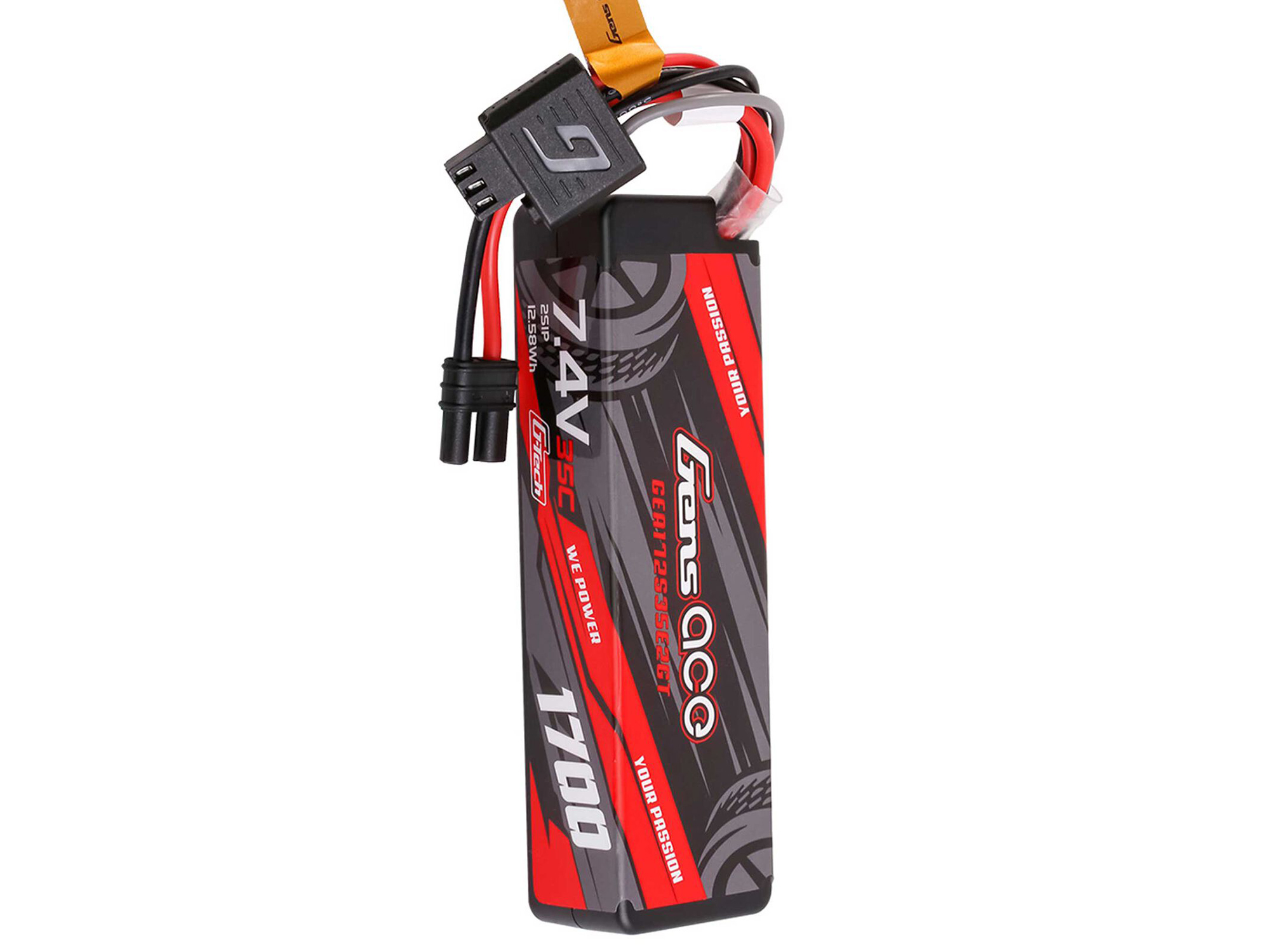 Li-Po G-Tech 2S 7.4V 1700mAh 35C Hard Case with EC2 (GROM)-4