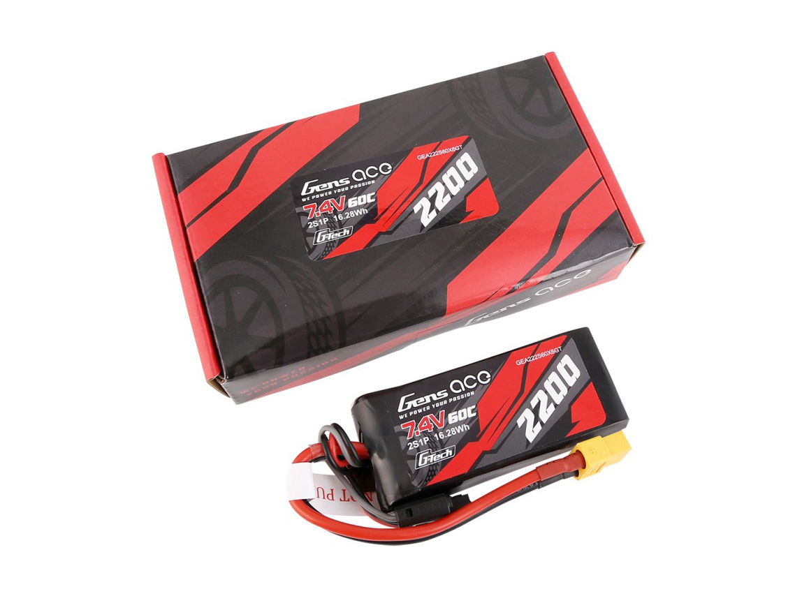 Li-Po Car G-Tech 2S 7.4V 2200mah 60C with XT60-5