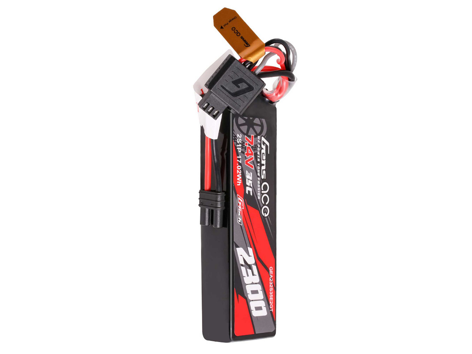 Li-Po G-Tech 2S Car 7.4V 2300mAh 35C with EC2 (GROM)-4