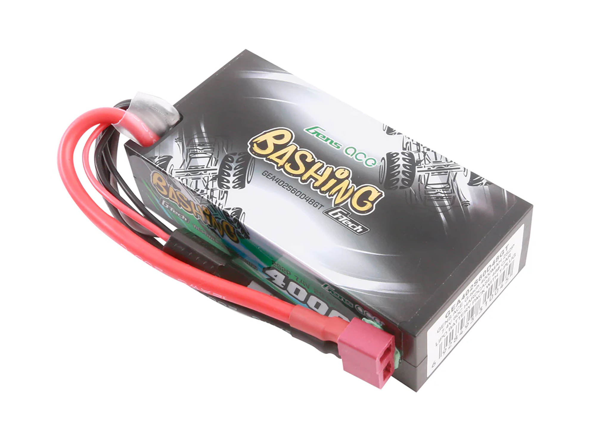 Li-Po G-Tech Car Hard Case 2S2P 7.4V 4000mAh 60C with T-Type-3