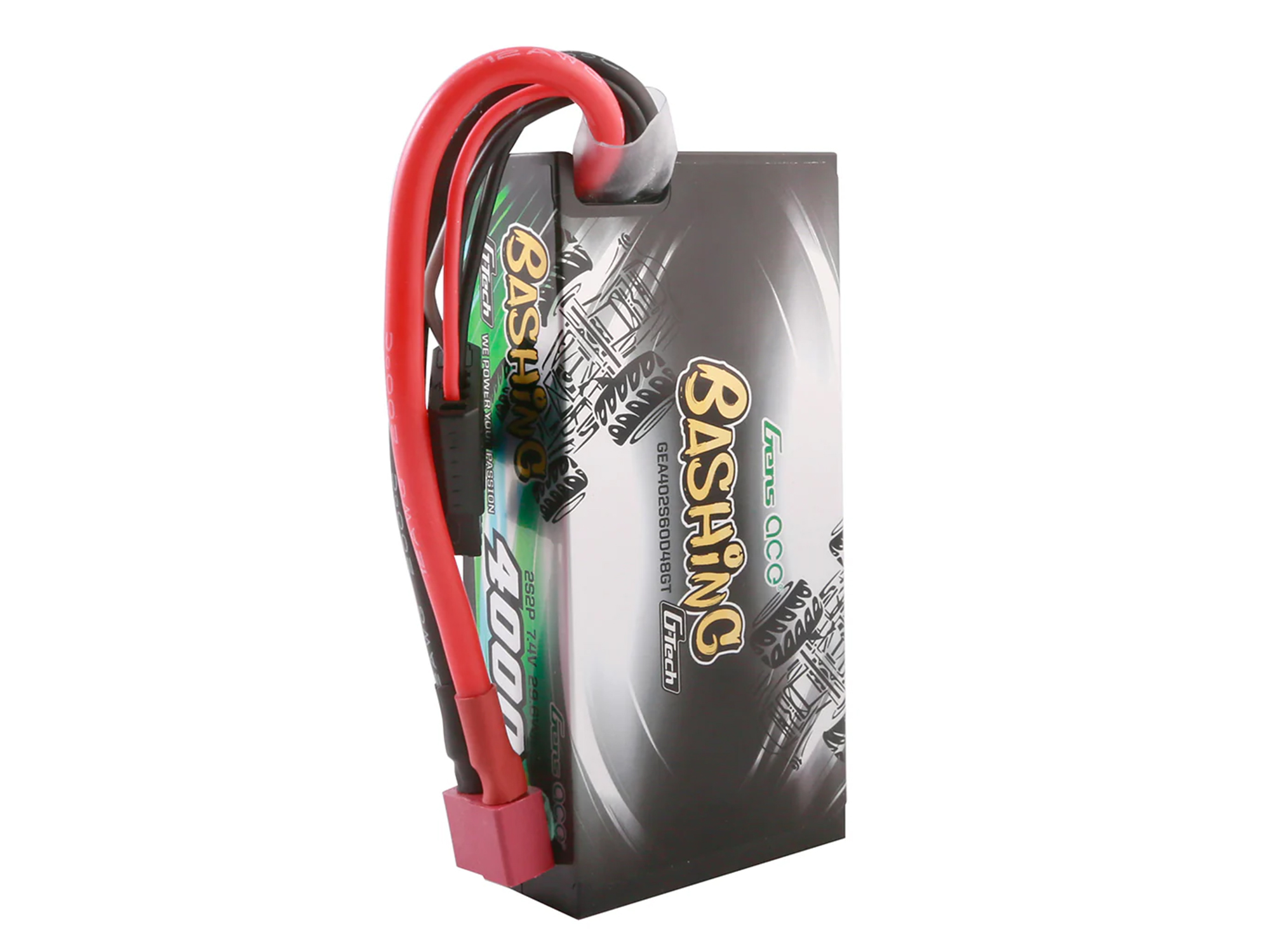 Li-Po G-Tech Car Hard Case 2S2P 7.4V 4000mAh 60C with T-Type-4
