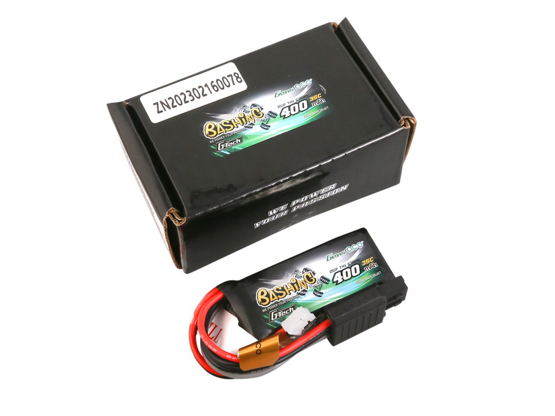Gens Ace LiPo G-Tech Car 2S 7.4V 400mAh 35C with JST (SCX24)-5