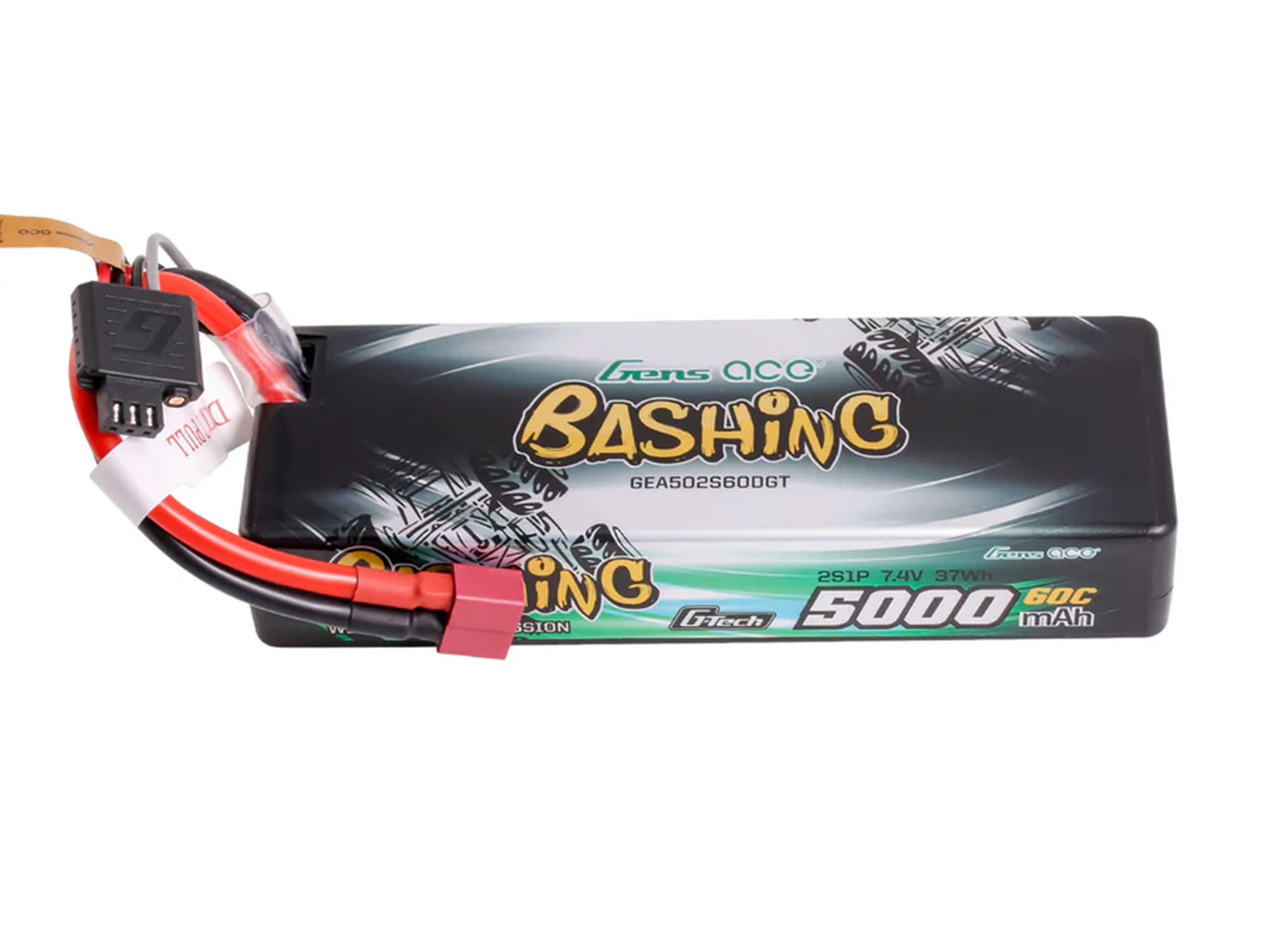 Li-Po G-Tech Car Hard Case 2S 7.4V 5000mAh 60C with T-Type-3