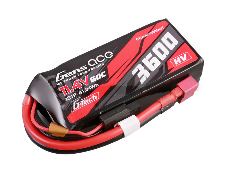 Li-Po Car G-Tech HV 3S 11.4V 3600mAh 60C with T-Type-2