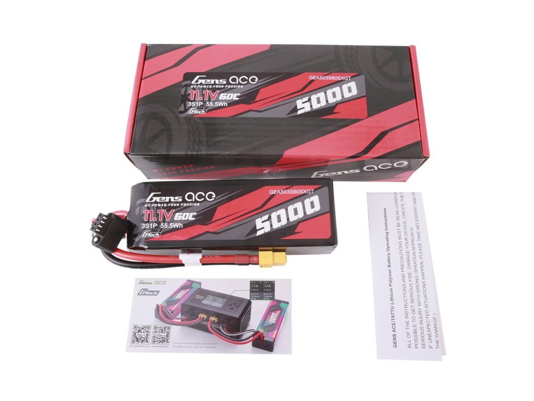 Li-Po Car G-Tech 3S 11.1V 5000mAh 60C with XT60 Short-5