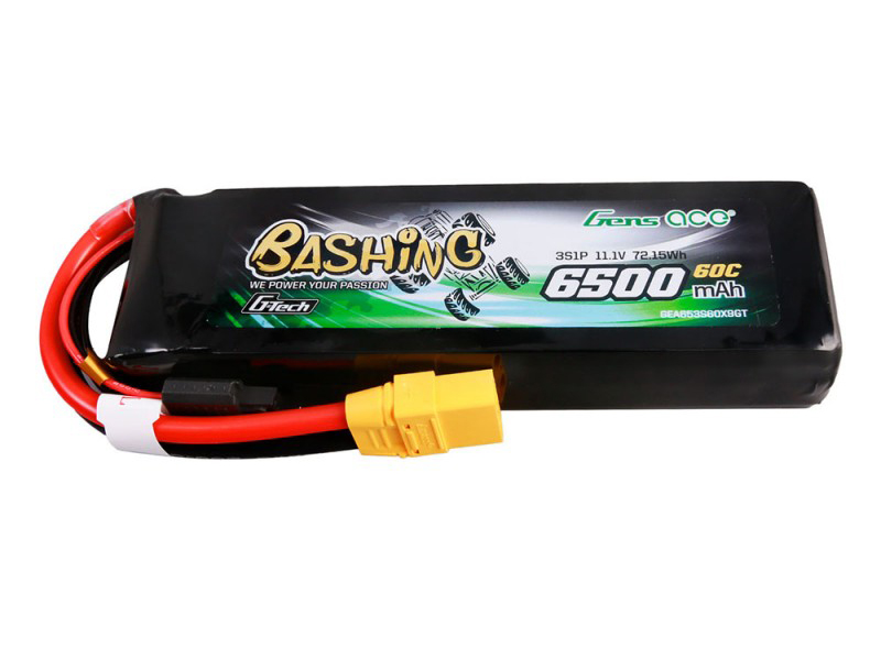 Li-Po Car G-Tech 3S 11.1V 6500mAh 60C Bashing with XT90-3