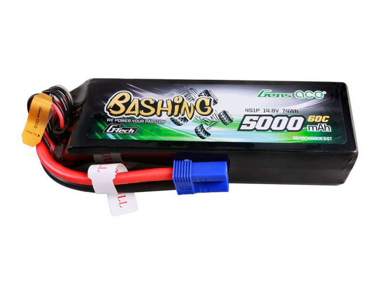 Li-Po Car G-Tech 4S 14.8V 5000mAh 60C Bashing with EC5-3