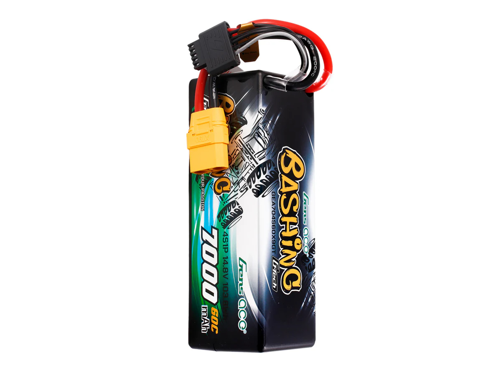 Li-Po G-Tech Car Hard Case 4S 14.8V 7000mAh 60C with XT90-4