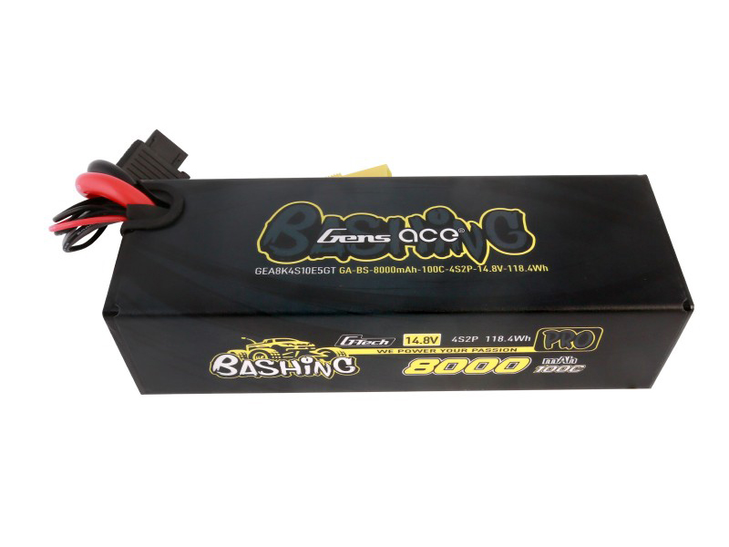 Li-Po Car G-Tech 4S2P 14.8V 8000mAh 100C Bashing with EC5-4