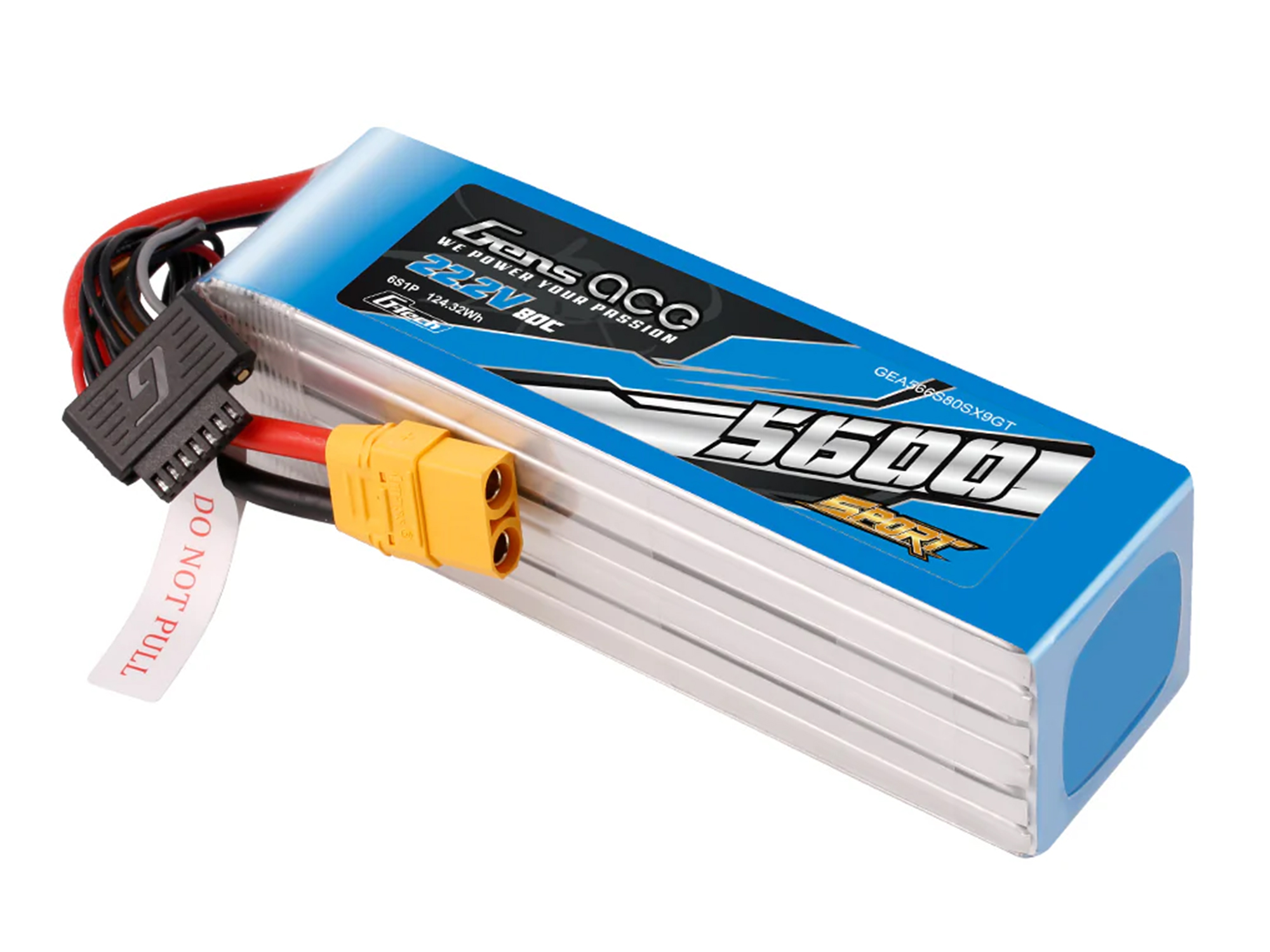 Li-Po G-Tech Sport 6S 22.2V 5600mAh 80C with XT90-3