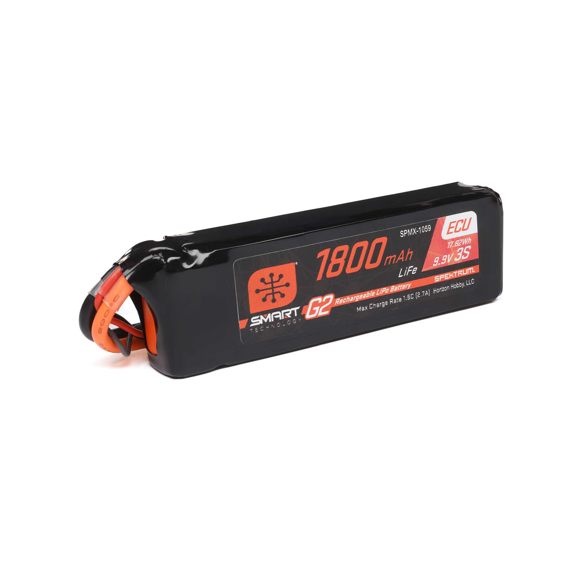 11.1V 1800mAh 3S 10C Smart G2 ECU LiFe Battery: IC3-3