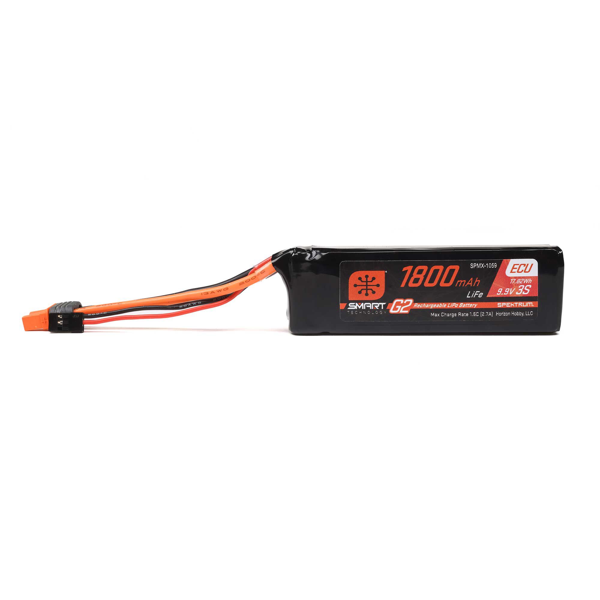 11.1V 1800mAh 3S 10C Smart G2 ECU LiFe Battery: IC3-4