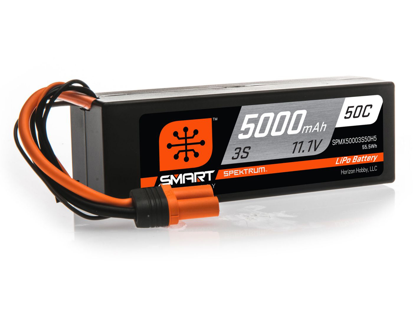 Spektrum 5000mAh 3S 11.1V 50C Smart LiPo Hardcase IC5-2