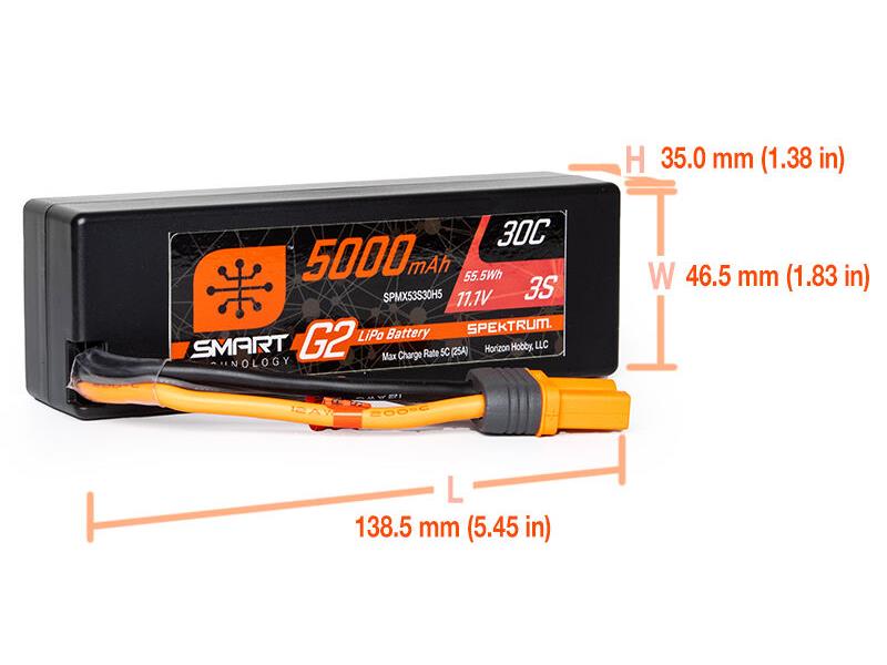 5000mAh 3S 11.1V SMART G2 30C IC5-2