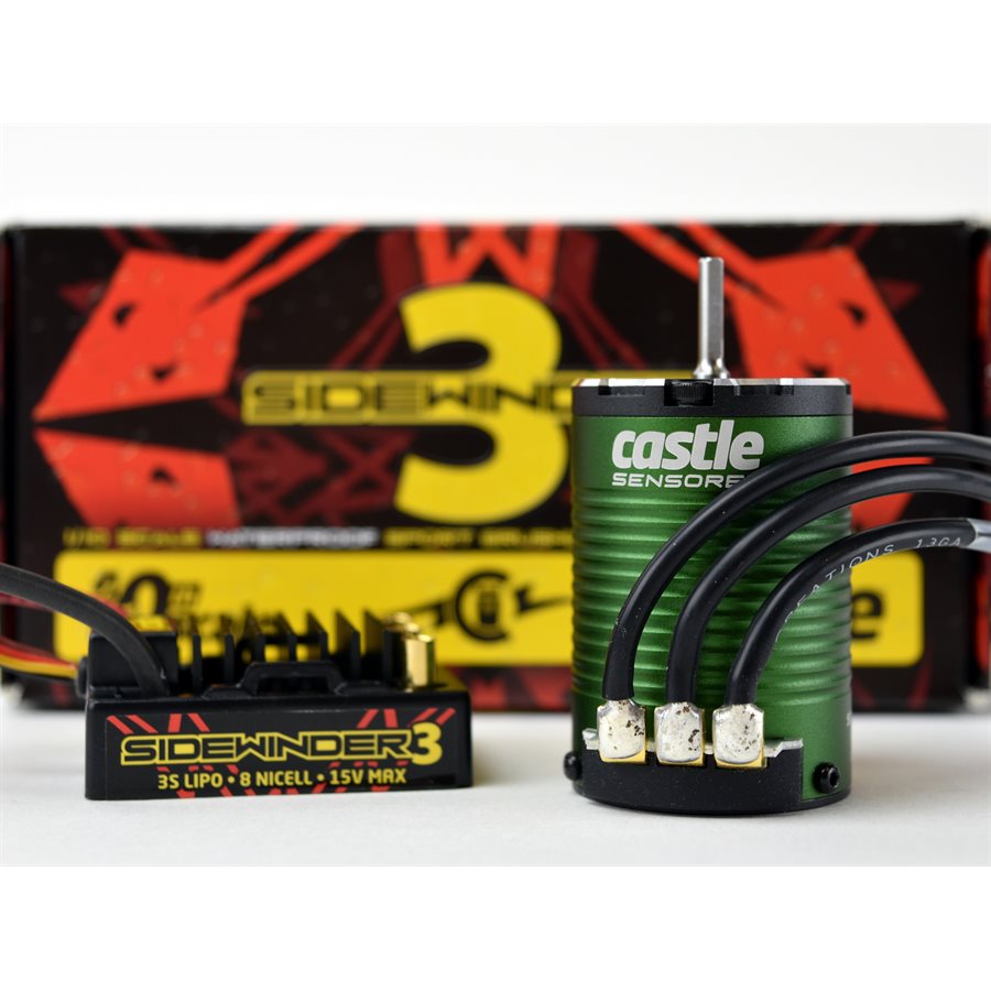 SV3 WATERPROOF 1:10TH 12V ESC 1406-5700 SENSORED COMBO-2