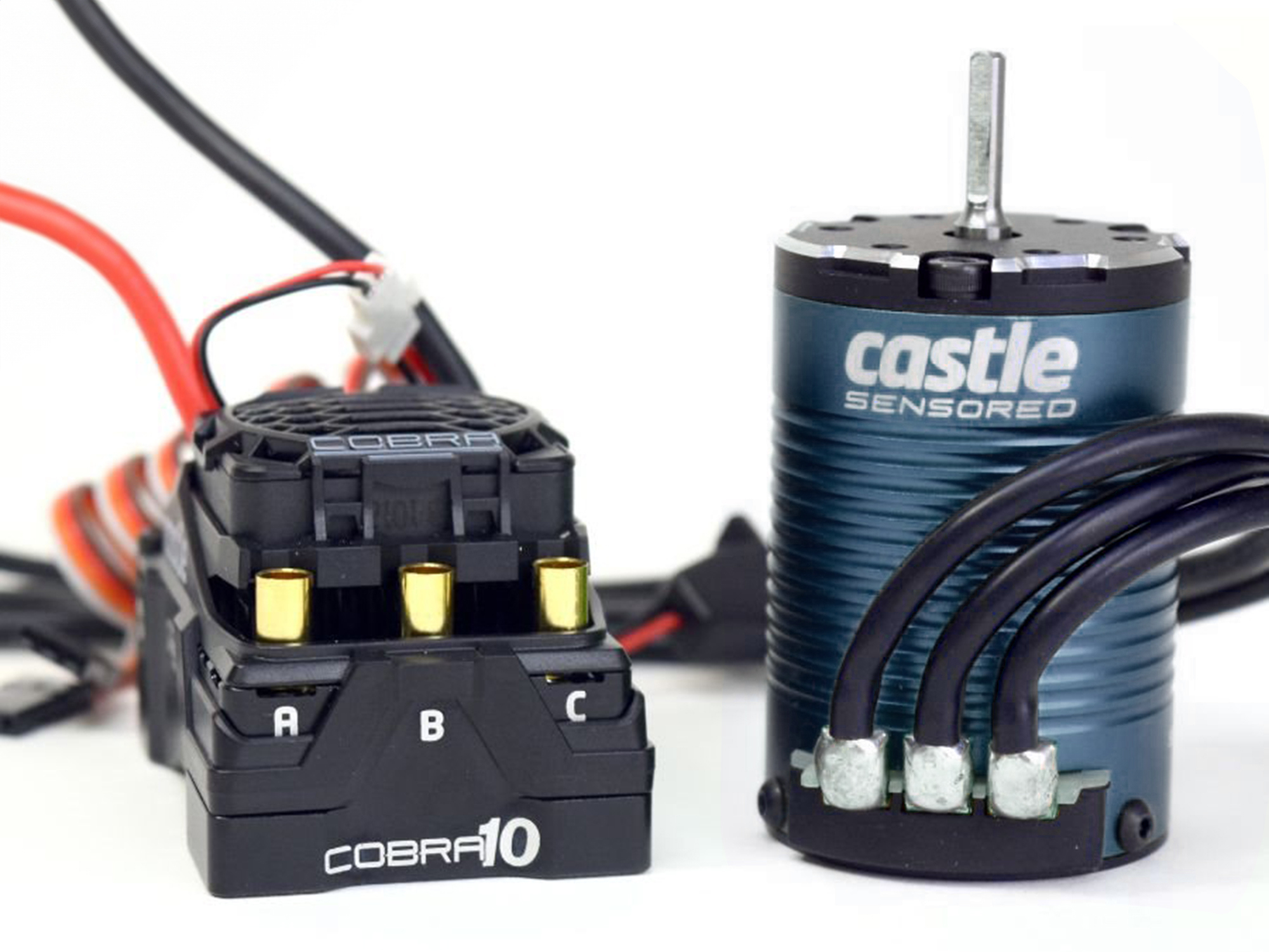 COBRA 10, 6S MAX, 8A PEAK BEC W/1406-2850KV SENSORED MOTOR