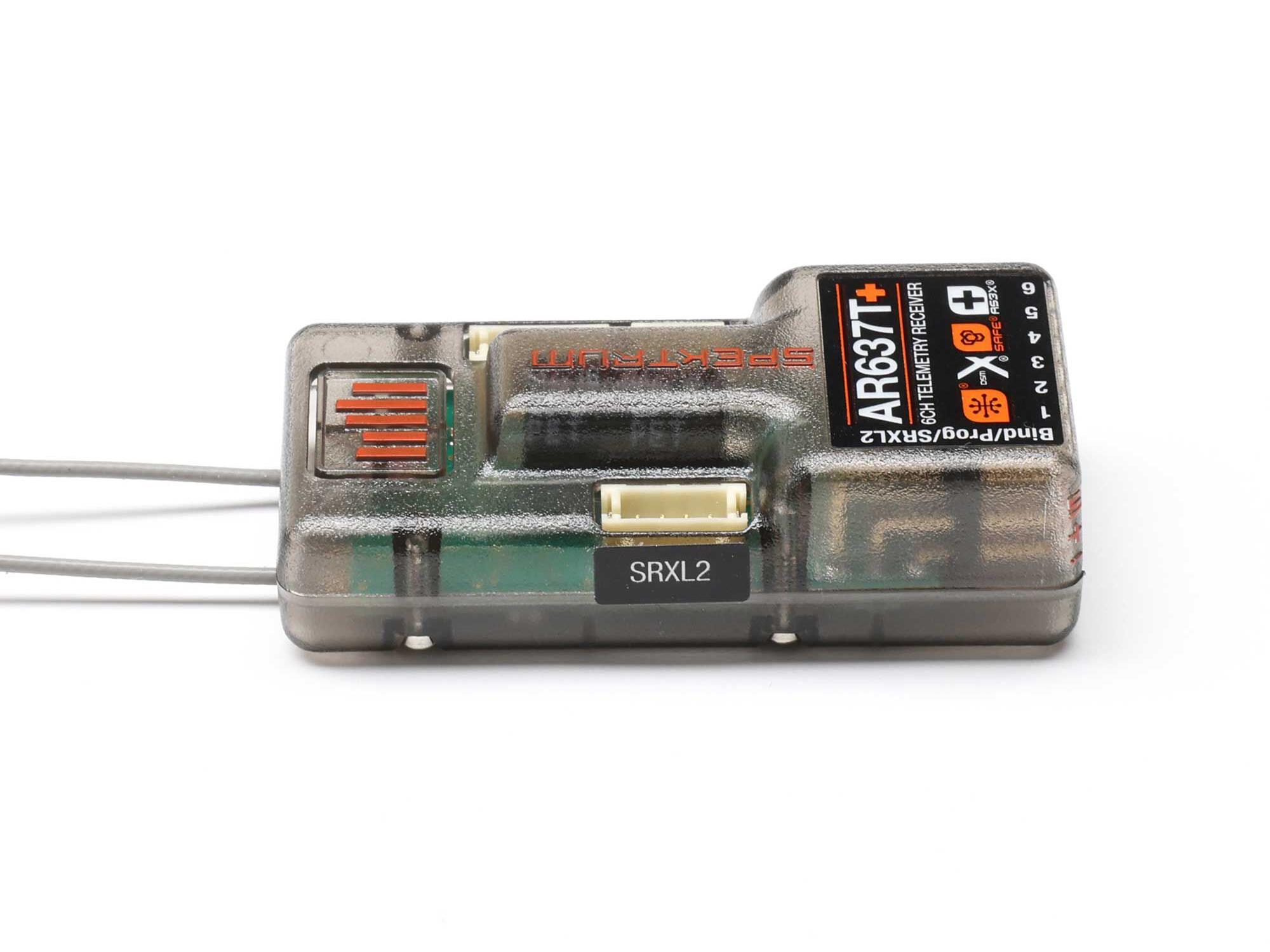 AR637T+ DSMX 6-Channel AS3X+ & SAFE Telemetry Receiver-4