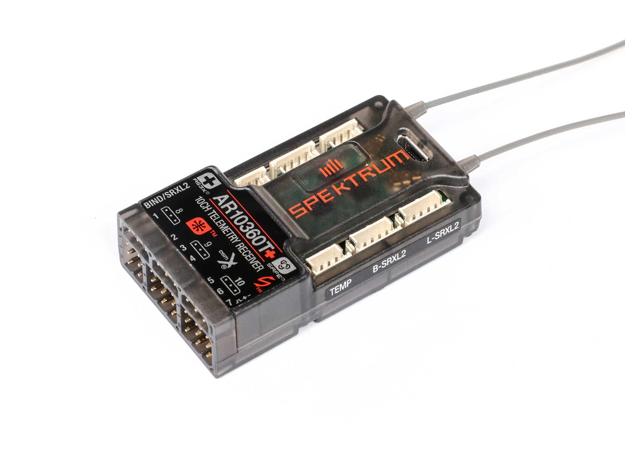 AR10360T+ DSMX 10-Channel AS3X+ & SAFE Telemetry Receiver