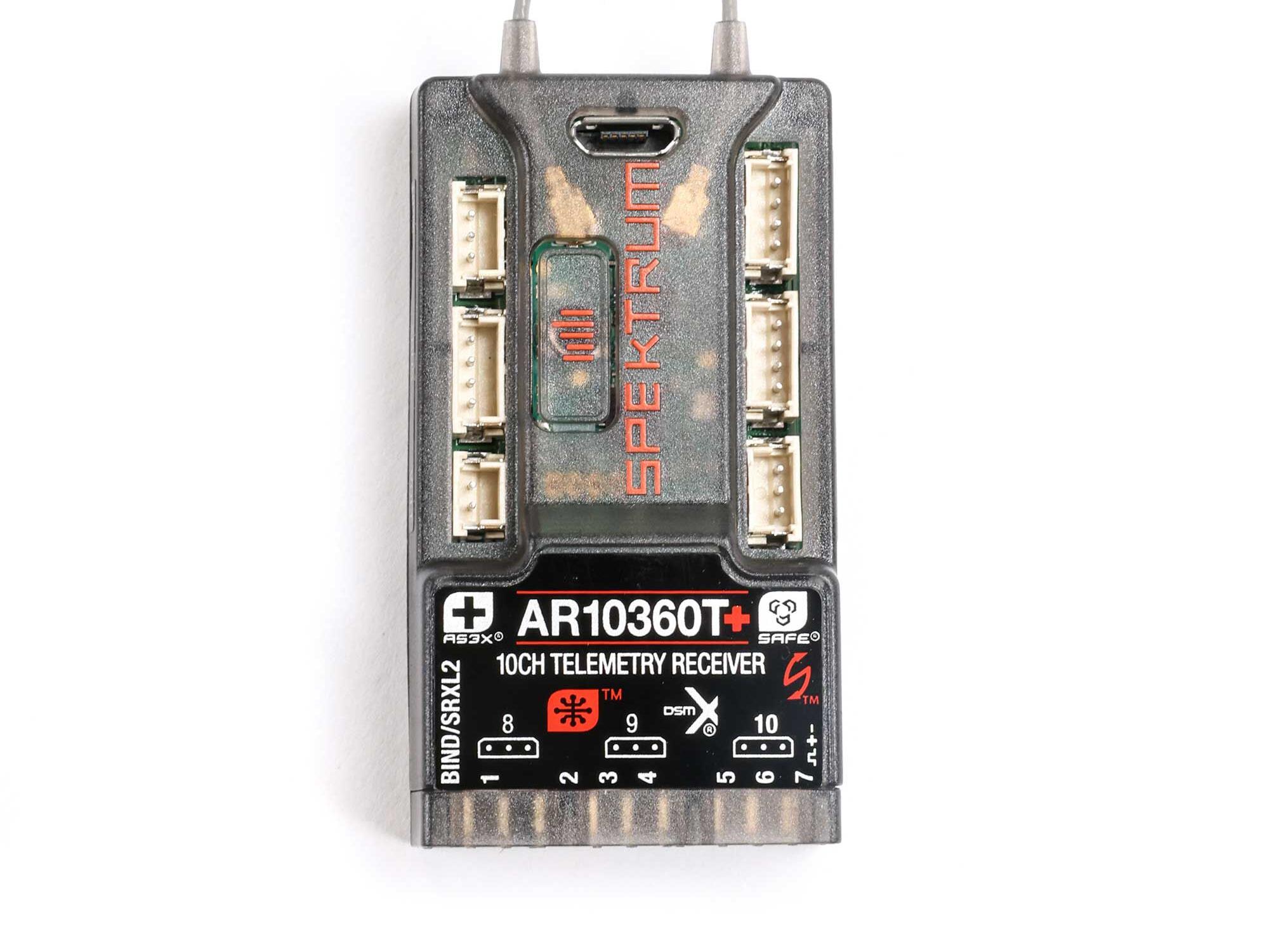 AR10360T+ DSMX 10-Channel AS3X+ & SAFE Telemetry Receiver-6