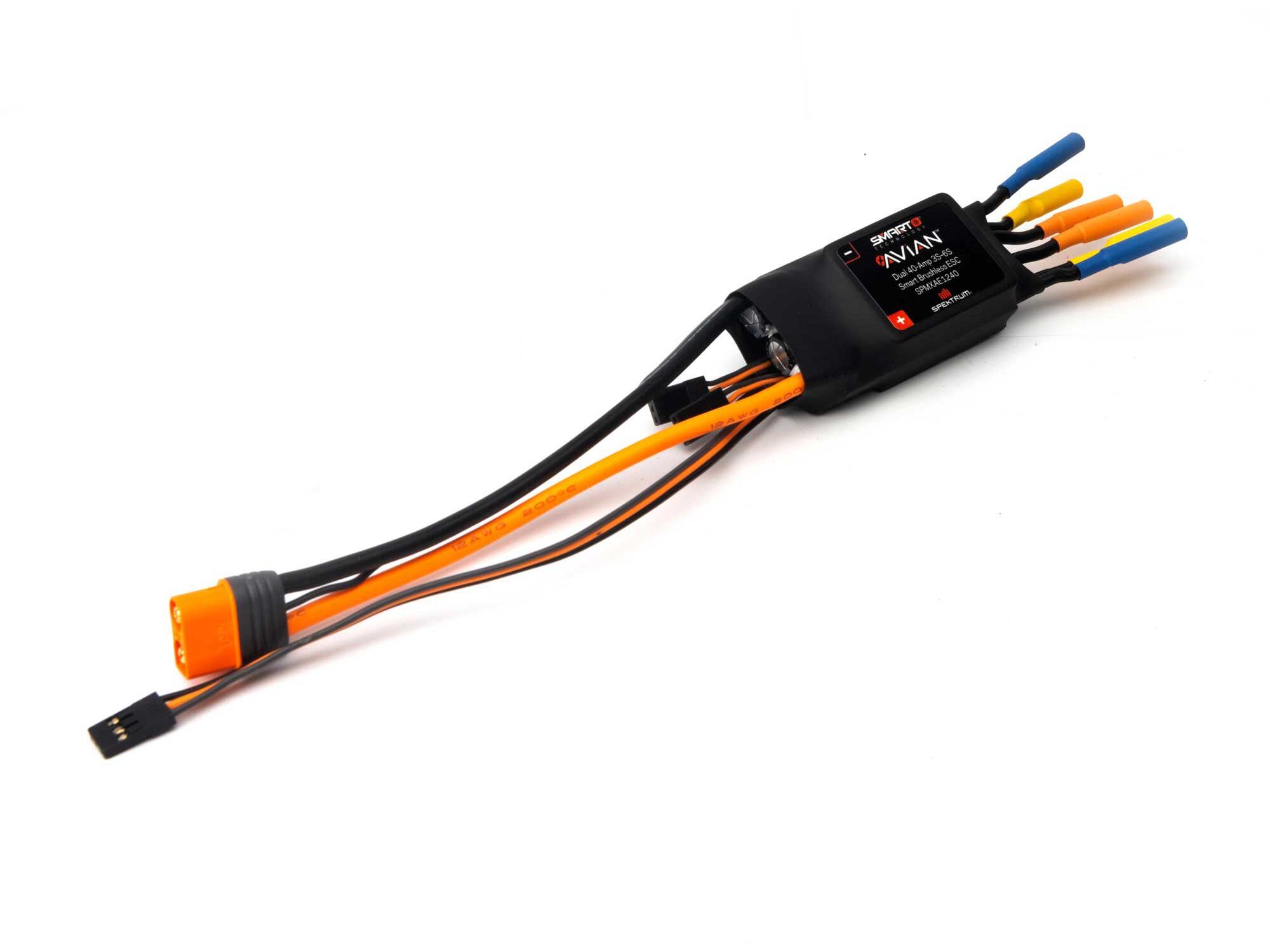 Avian Dual 40 Amp Brushless Smart ESC, 3S - 6S