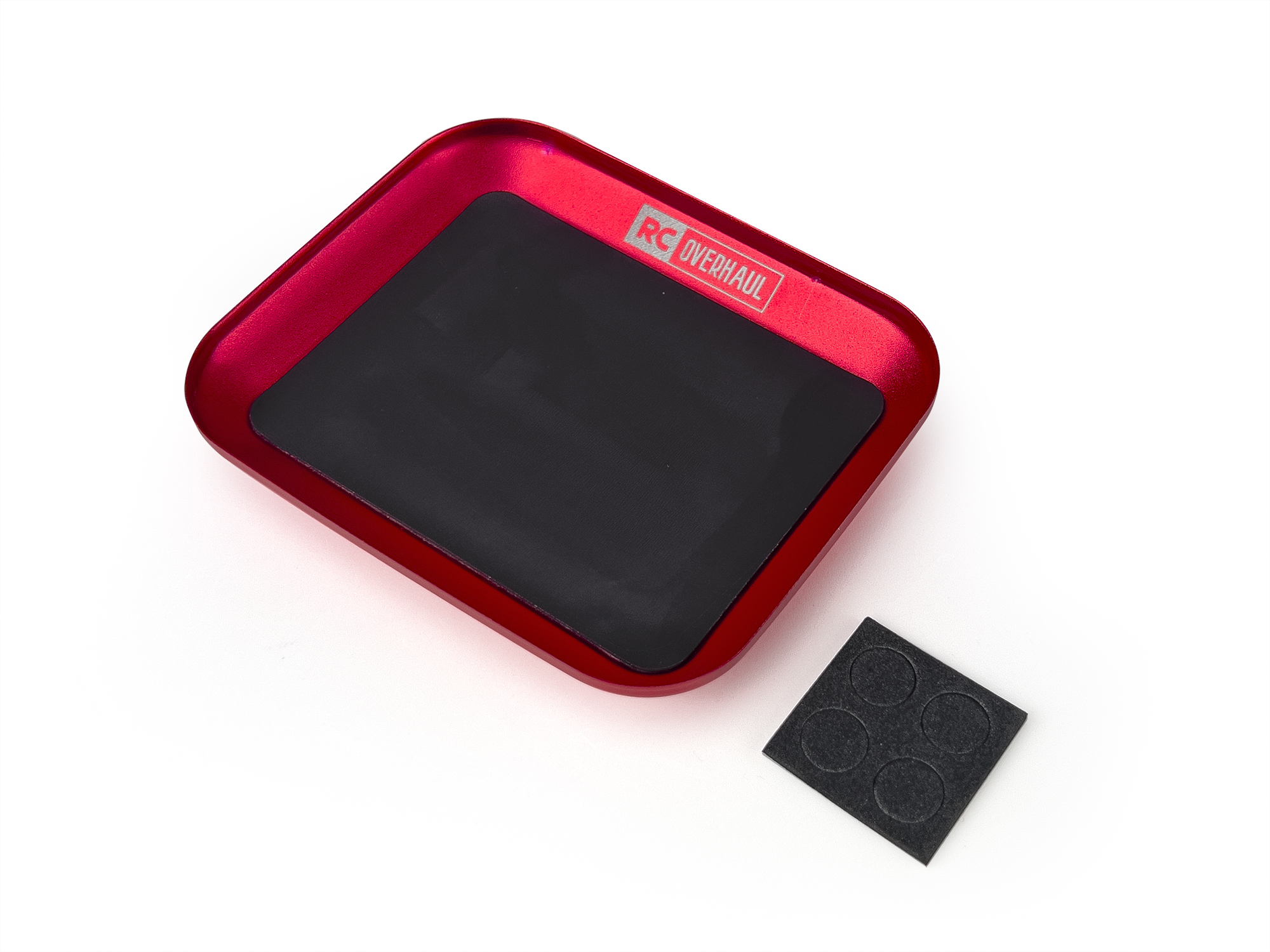 RC Overhaul Magnetic Parts Tray Red-2