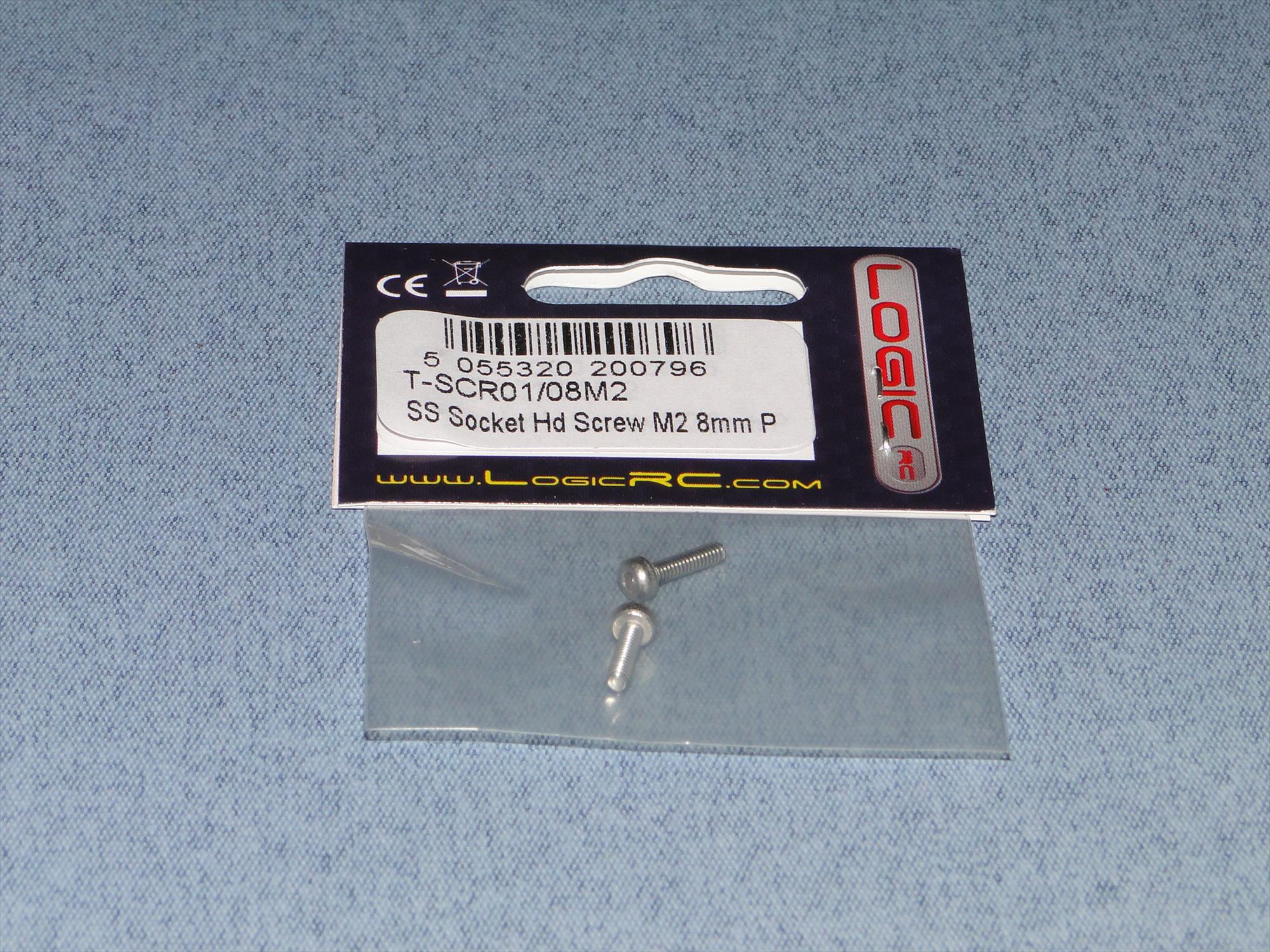 SS Socket Hd Screw M2 8mm Pk2-2